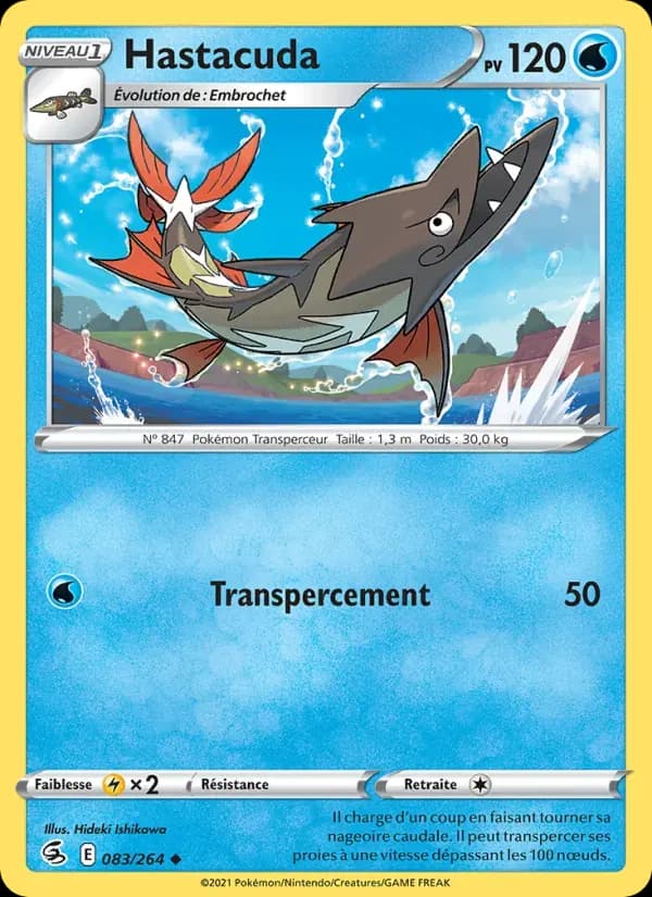 Hastacuda — Poing de Fusion 83 French Pokémon card