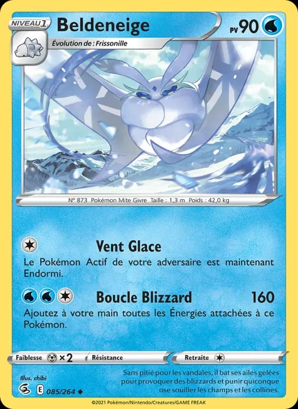 Beldeneige — Poing de Fusion 85 French Pokémon card