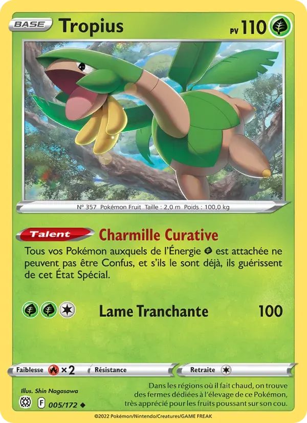 Tropius — Stars Étincelantes 5 French Pokémon card