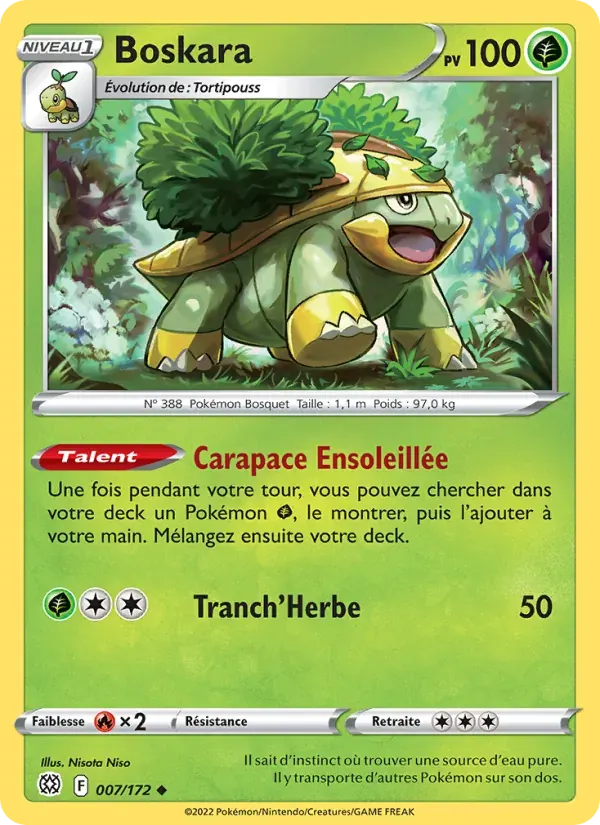 Boskara — Stars Étincelantes 7 French Pokémon card