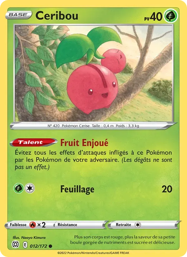 Ceribou — Stars Étincelantes 12 French Pokémon card