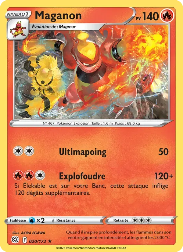 Maganon — Stars Étincelantes 20 French Pokémon card