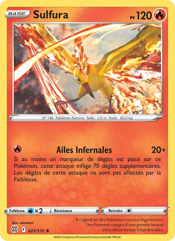 Sulfura — Stars Étincelantes 21 French Pokémon card