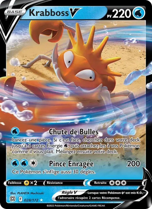 Krabboss V — Stars Étincelantes 28 French Pokémon card