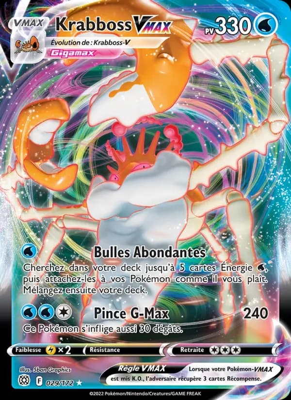 Krabboss VMAX — Stars Étincelantes 29 French Pokémon card