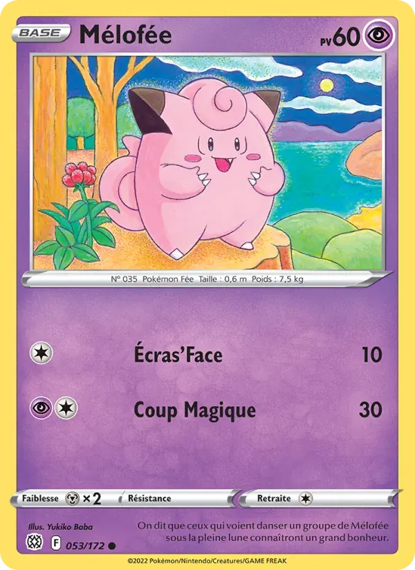 Mélofée — Stars Étincelantes 53 French Pokémon card