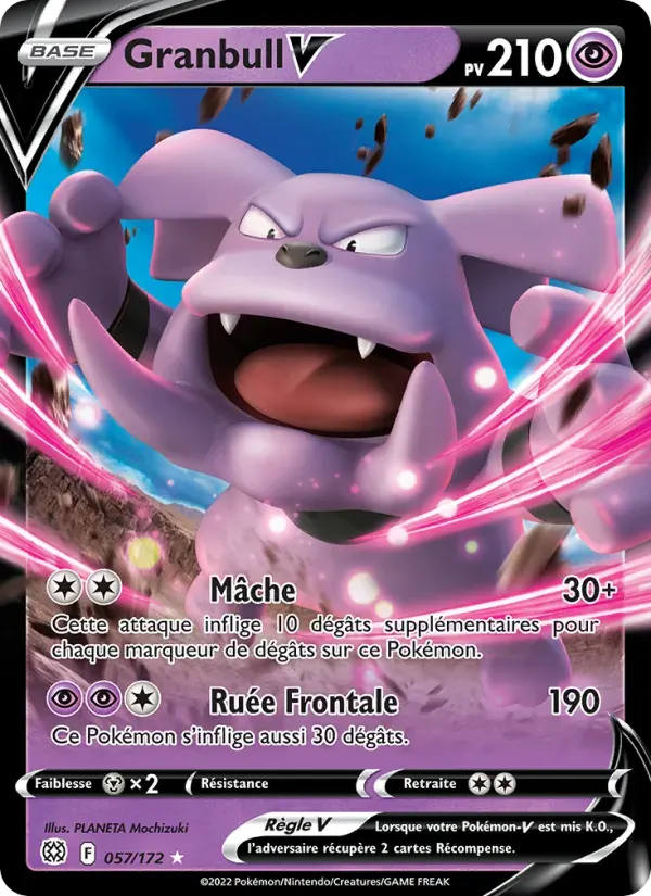 Granbull V — Stars Étincelantes 57 French Pokémon card