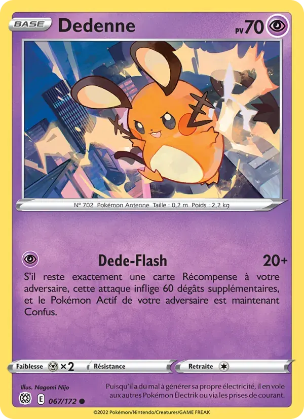 Dedenne — Stars Étincelantes 67 French Pokémon card