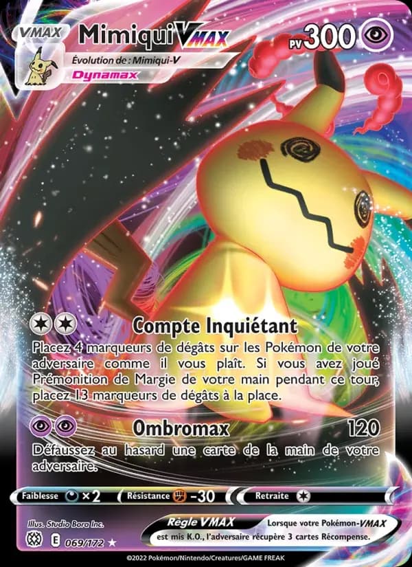 Mimiqui VMAX — Stars Étincelantes 69 French Pokémon card
