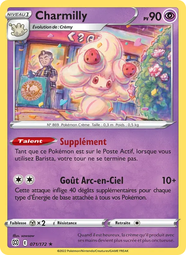 Charmilly — Stars Étincelantes 71 French Pokémon card