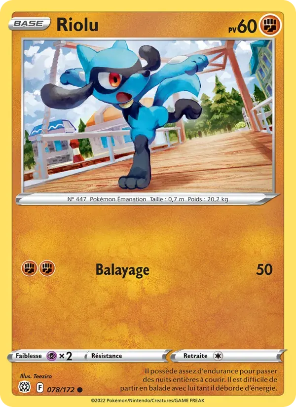 Riolu — Stars Étincelantes 78 French Pokémon card