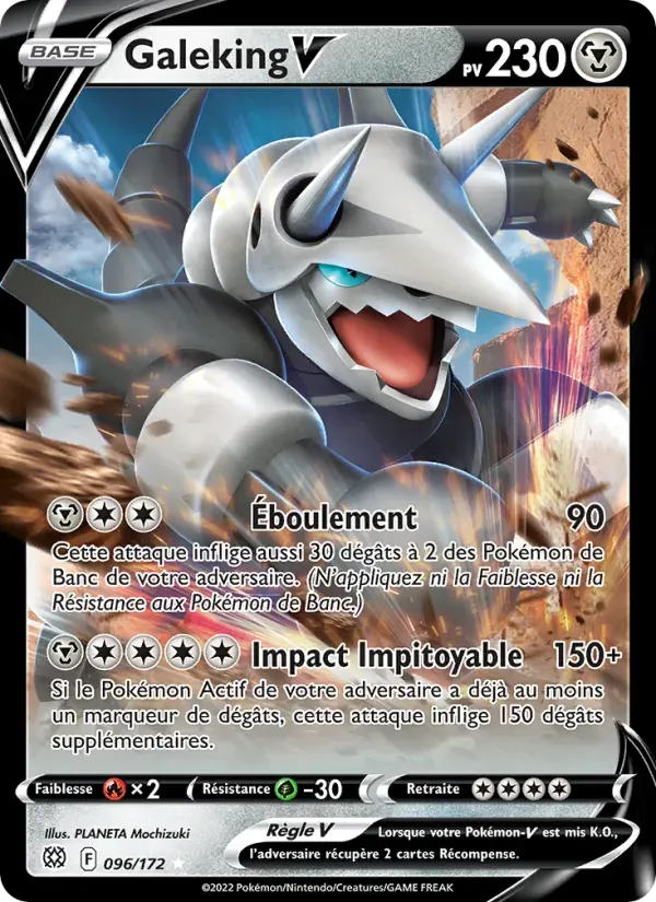Galeking V — Stars Étincelantes 96 French Pokémon card
