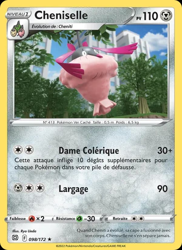 Cheniselle — Stars Étincelantes 98 French Pokémon card