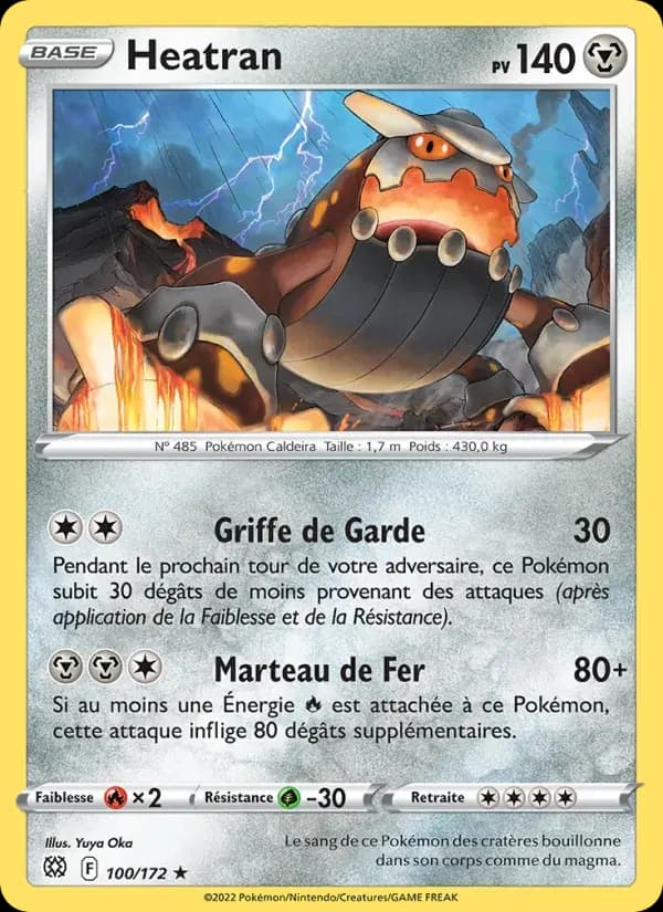 Heatran — Stars Étincelantes 100 French Pokémon card