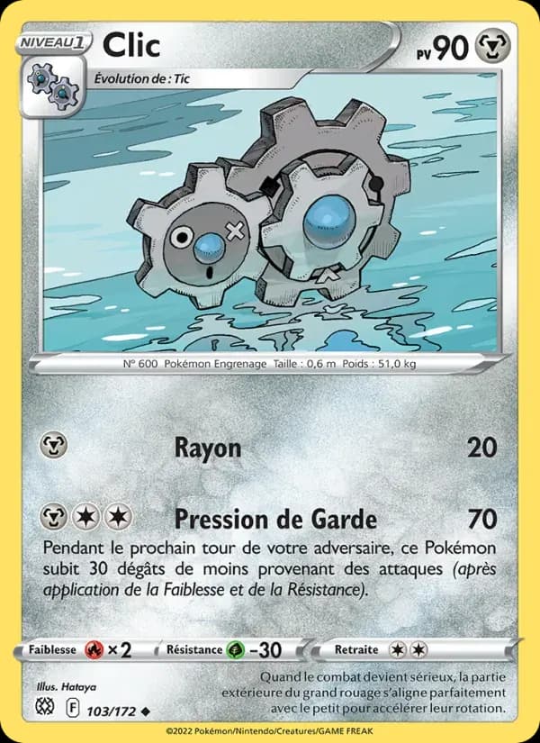 Clic — Stars Étincelantes 103 French Pokémon card