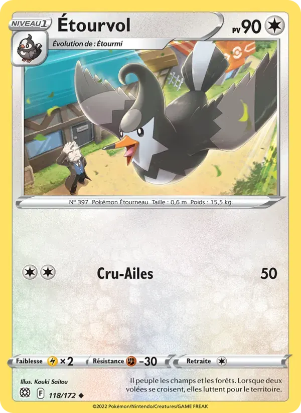 Étourvol — Stars Étincelantes 118 French Pokémon card