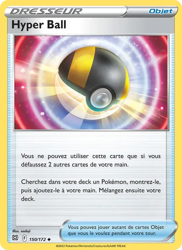Hyper Ball — Stars Étincelantes 150 French Pokémon card
