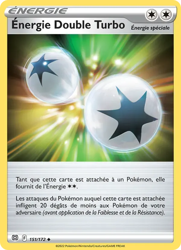 Énergie Double Turbo — Stars Étincelantes 151 French Pokémon card