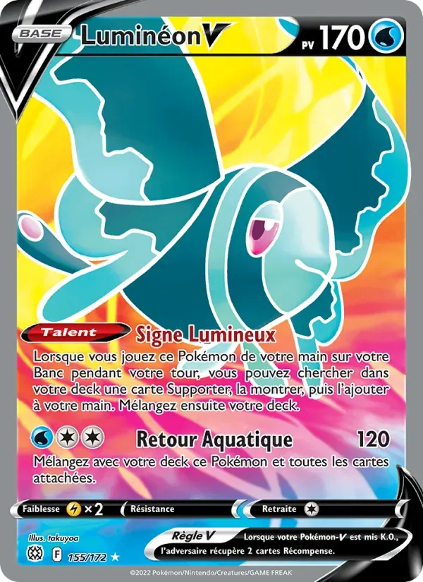 Luminéon V — Stars Étincelantes 155 French Pokémon card