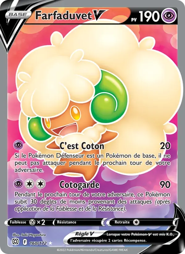 Farfaduvet V — Stars Étincelantes 160 French Pokémon card