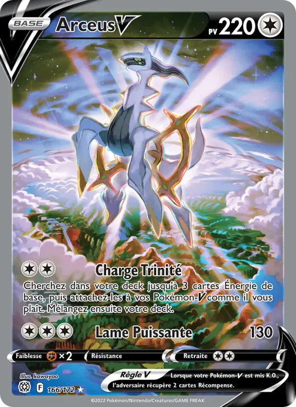 Arceus V — Stars Étincelantes 166 French Pokémon card