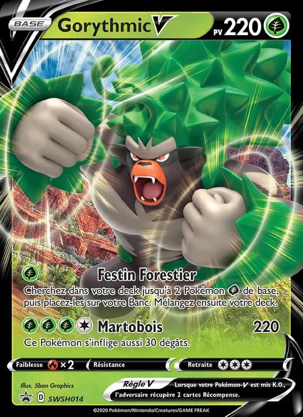 Gorythmic V — Promo SWSH SWSH014 French Pokémon card
