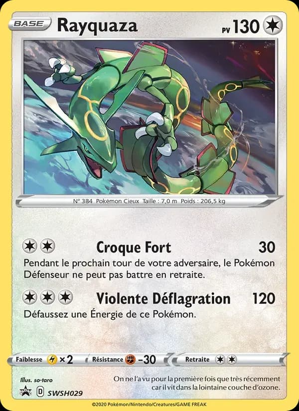 Rayquaza — Promo SWSH SWSH029 French Pokémon card