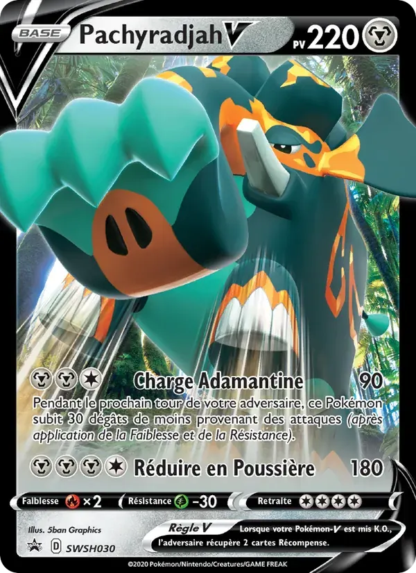 Pachyradjah V — Promo SWSH SWSH030 French Pokémon card