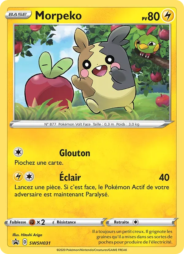 Morpeko — Promo SWSH SWSH031 French Pokémon card