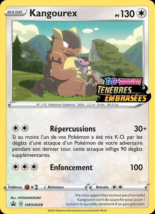 Kangourex — Promo SWSH SWSH038 French Pokémon card
