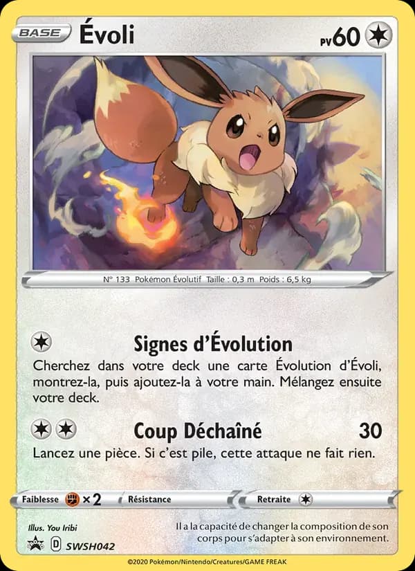 Évoli — Promo SWSH SWSH042 French Pokémon card