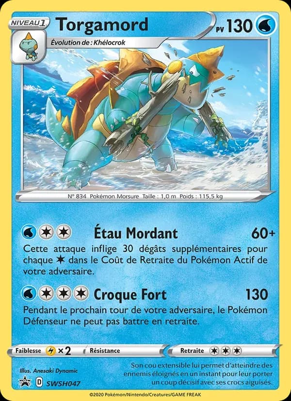 Torgamord — Promo SWSH SWSH047 French Pokémon card