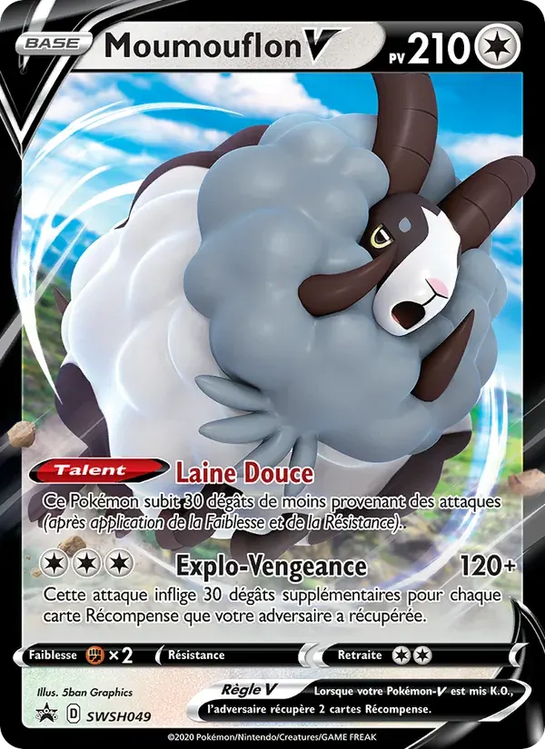 Moumouflon V — Promo SWSH SWSH049 French Pokémon card