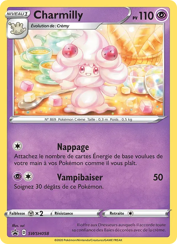 Charmilly — Promo SWSH SWSH058 French Pokémon card
