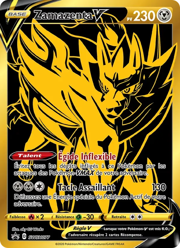 Zamazenta V — Promo SWSH SWSH077 French Pokémon card