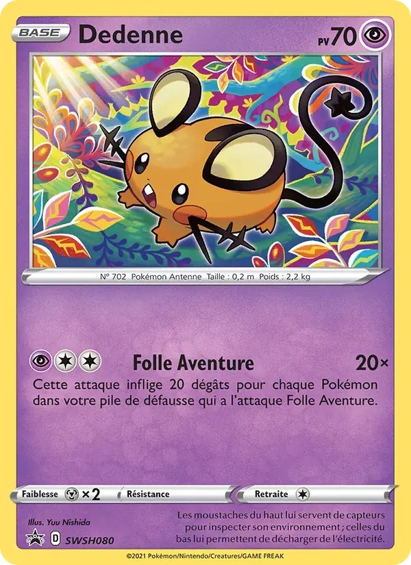 Dedenne — Promo SWSH SWSH080 French Pokémon card