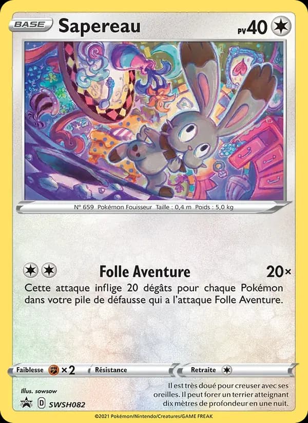 Sapereau — Promo SWSH SWSH082 French Pokémon card