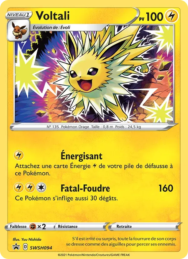 Voltali — Promo SWSH SWSH094 French Pokémon card