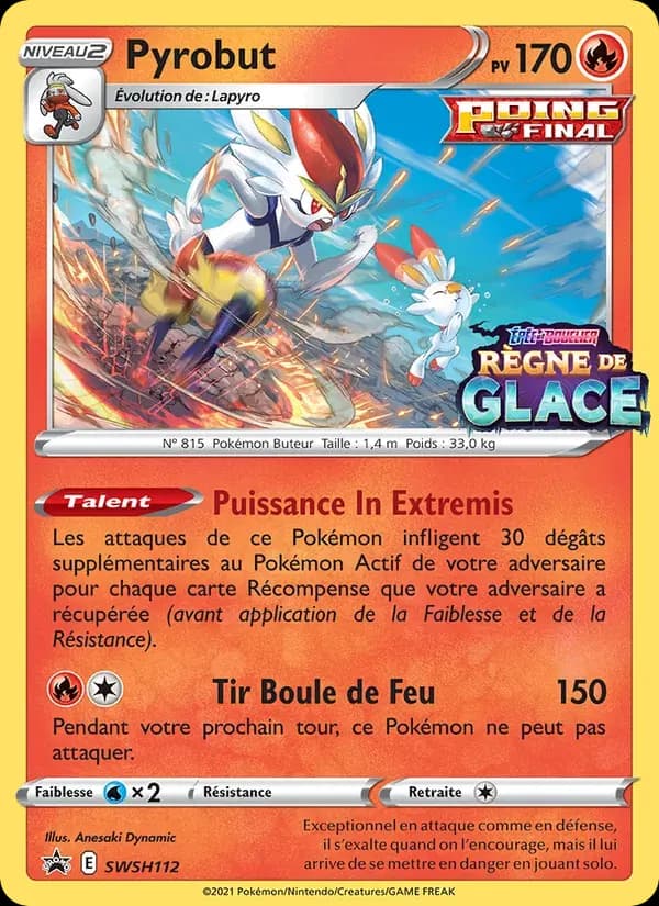 Pyrobut — Promo SWSH SWSH112 French Pokémon card