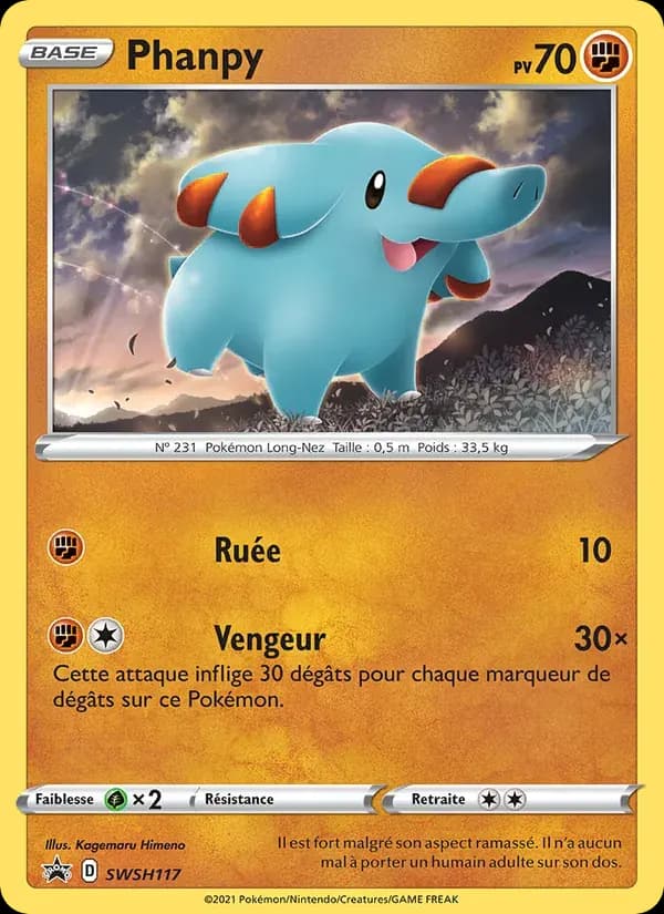 Phanpy — Promo SWSH SWSH117 French Pokémon card
