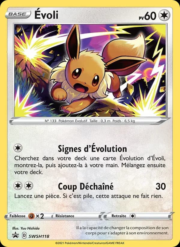Évoli — Promo SWSH SWSH118 French Pokémon card