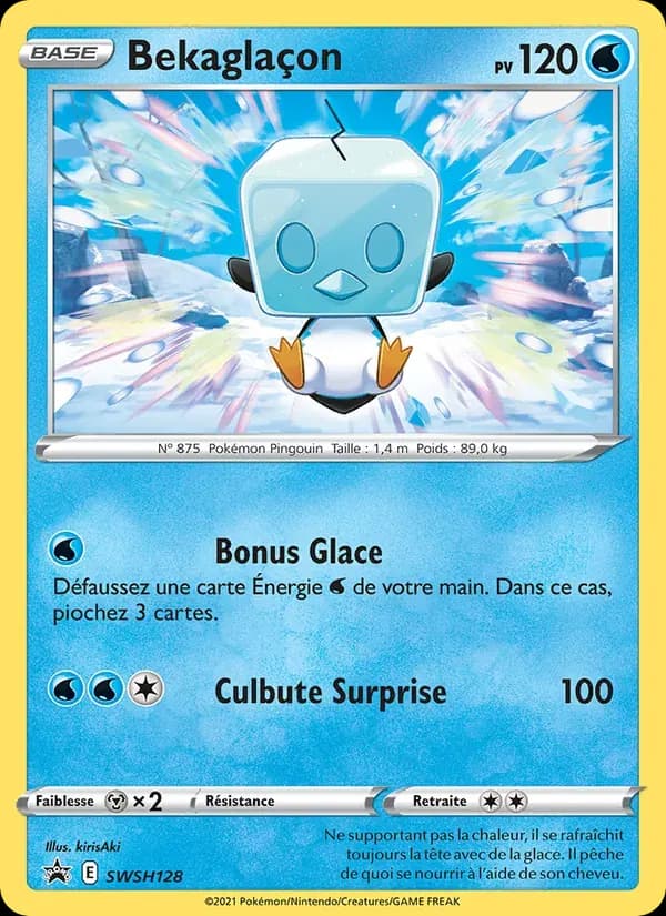 Bekaglaçon — Promo SWSH SWSH128 French Pokémon card