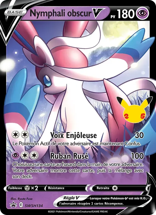 Nymphali obscur V — Promo SWSH SWSH134 French Pokémon card