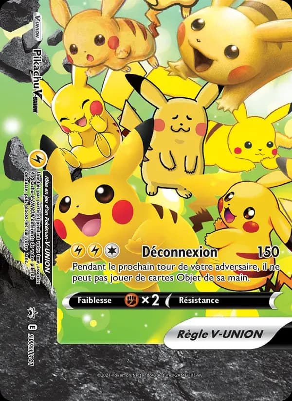 Pikachu V-UNION — Promo SWSH SWSH141 French Pokémon card