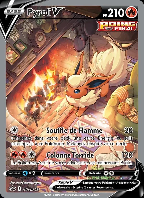 Pyroli V — Promo SWSH SWSH179 French Pokémon card