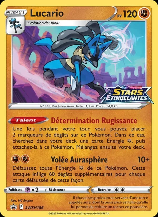 Lucario — Promo SWSH SWSH186 French Pokémon card