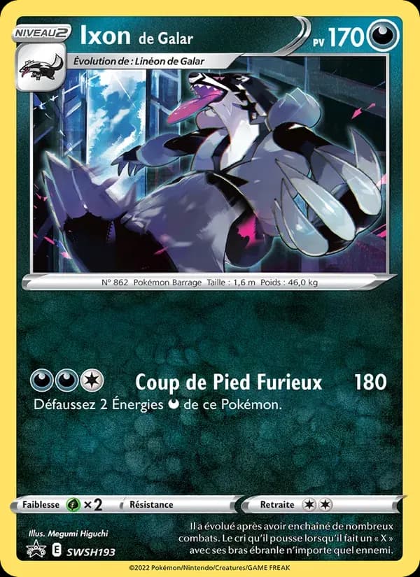 Ixon de Galar — Promo SWSH SWSH193 French Pokémon card