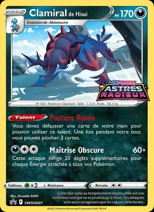 Clamiral de Hisui — Promo SWSH SWSH207 French Pokémon card