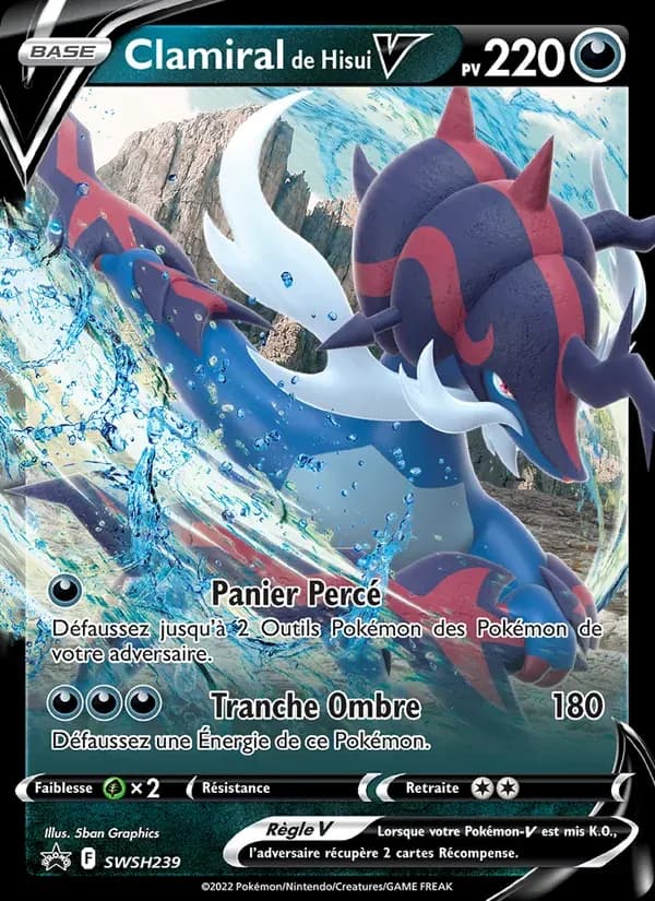 Clamiral de Hisui V — Promo SWSH SWSH239 French Pokémon card