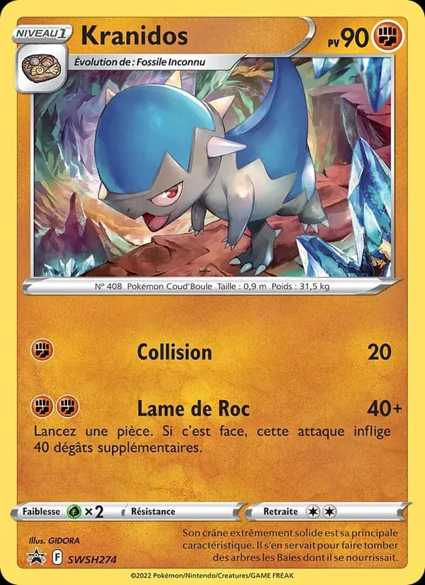 Kranidos — Promo SWSH SWSH274 French Pokémon card